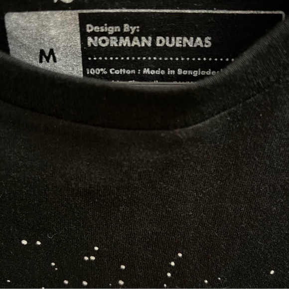 THREADLESS T-SHIRT, Unisex Sz M, Black Short Sleeve Tee - Dark Side of Existence - Picture 4 of 8